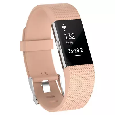Silicone Wristband Sports Strap For Fitbit Charge 2 Watch Replacement Bands • $5.15