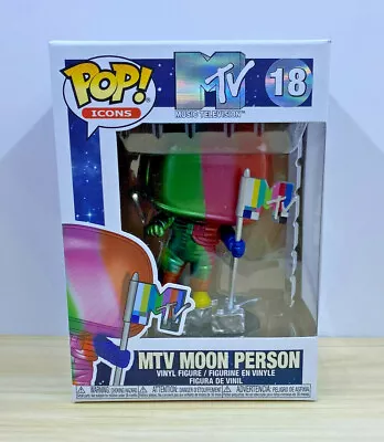 Funko Pop! Icons #18 MTV Moon Person (Rainbow/Metallic) • $13.50