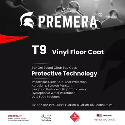 Premera T9 Vinyl Floor Coat VCT/LVT/LVP Impervious Silicon Dioxide (SIO2) Barrie • $49.95