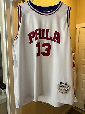 Vintage Mitchell & Ness 1966-67 Wilt Chamberlain Philadelphia 76ers Jersey #13 • $39.99