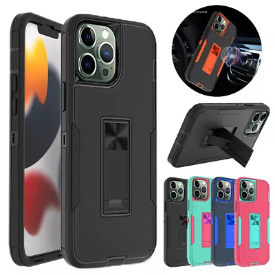 For IPhone 13 12 Pro Max Mini Hybrid Case Shockproof Rugged Stand Slim Cover • $7.99