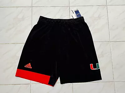 Adidas Miami Hurricanes Basketball Shorts Player Issue Sample HN9681 Men's M • $42.20