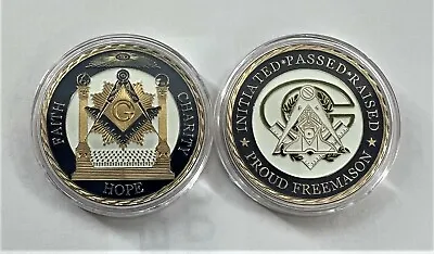 Freemasonry Challenge Coin #2 (Masonic Mason Grand Lodge Scottish Rite Master) • $7.99