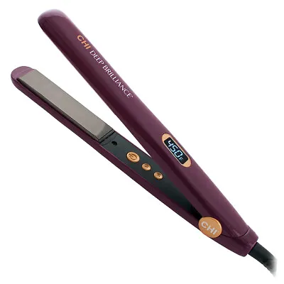 Farouk CHI Deep Brilliance 1  Black Titanium Flat Iron GFDB12 Purple Salon Hair • $94.95