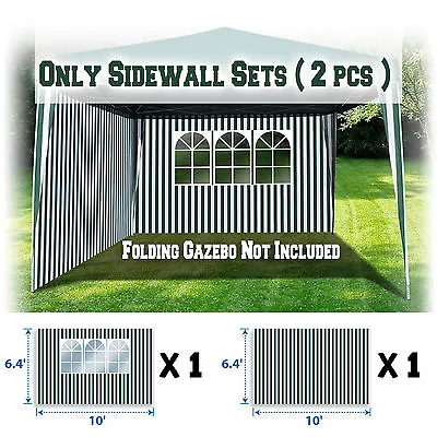 10'x10' Tent Side Panels Outdoor Pop Up Canopy Gazebo Marquee Sidewalls W Zipper • $26.50