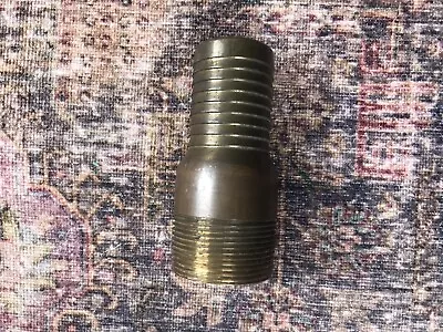 Bronze Pipe To Hose Barb Adapter 1-1/2” For Marine Boat Use Length 4-1/4” • $24