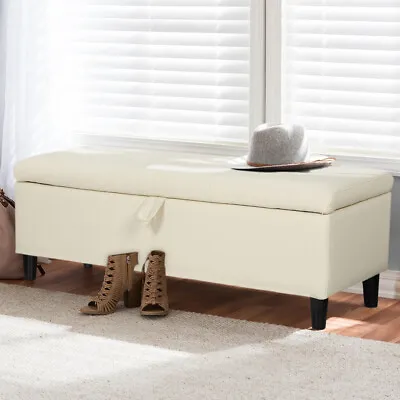 Hallway Shoe Changing Stool Apartment Storage Ottoman Cloakroom Bench Footstool • £75.95