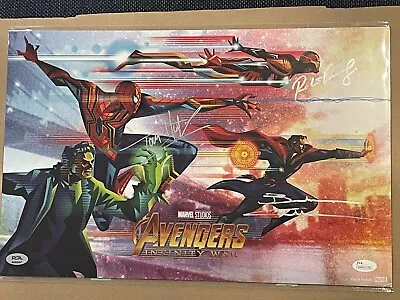 ‘Avengers: Infinity War’ Signed Poster: Downey Jr. Holland Cumberbatch PSA!!! • $102.50