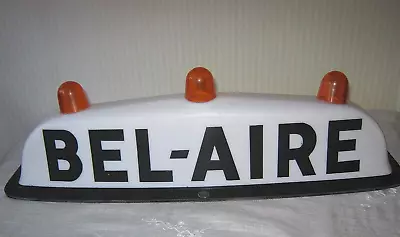 Vintage Bel-aire Taxi Cab Roof Top Advertising Sign • $75