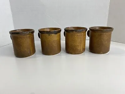 McCoy Pottery #1412 Canyon Mesa Coffee Cups Mugs Rustic Lot Of 4 Vintage • $20