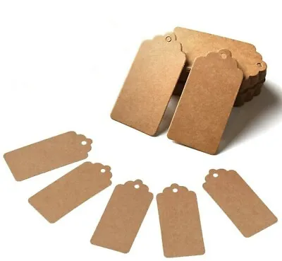 £1.30 • Buy UK !!! 20 Gift Present Tags - 4.5cm X 2.5cm Kraft Paper DIY Writable Name Labels