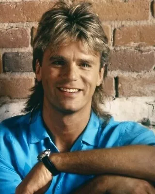 Richard Dean Anderson Smiling Studio Portrait Blue Shirt MacGyver 24x36 Poster • $29.99