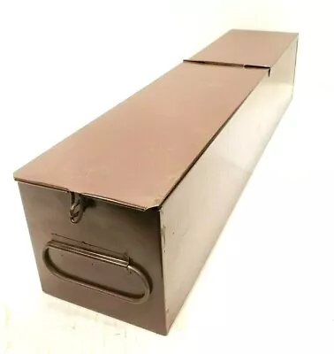 $20 • Buy Safe Deposit Box, Maroon Square, Narrow And Deep