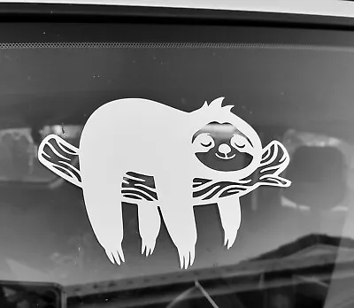 Sloth Vinyl Car Decal Sticker • $8