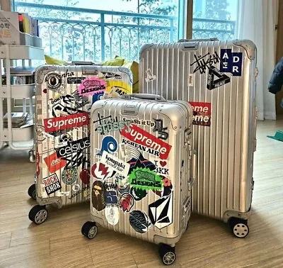 REAL Metal Aluminium 20 Inch Cabin Suitcase Hand Luggage Rimwa Rimwo Designer • £139.99