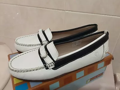 New Wag W.a.g. Loafers Shoes Leather Boys Girls Model 1595  Sz Eu36 3.5m Slip On • $59.99