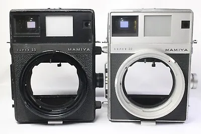 Lot Of 2 Mamiya Press Super 23 Medium Format Film Camera Black & Silver Body Set • $149