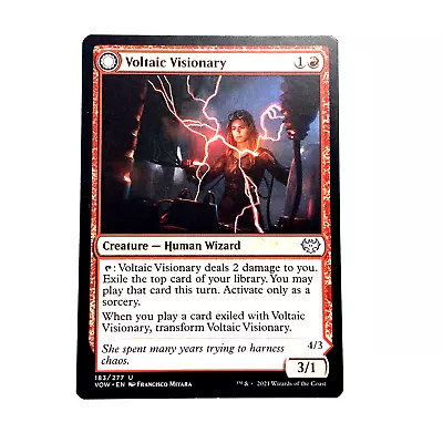 MTG-VOW-Voltaic Visionary-VoltCharged Berserker-Innistrad: 183/277 U. M/NM. • $1.40