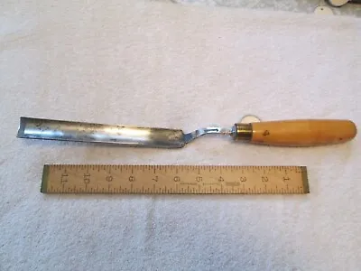 Wm. Marples & Sons 1  Cranked Neck Paring Gouge - 15 1/2 L- Boxwood Handle - VGC • $40