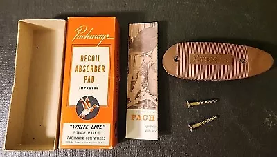 Pachmayr Recoil Pad White Line Brown Style 250 (NOS) Box Screws & Instructions • $20