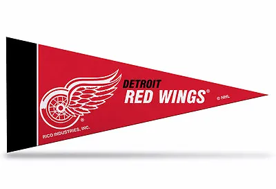 Detroit Red Wings NHL Mini Pennant 9 X4  New Felt  Made In USA • $2.99