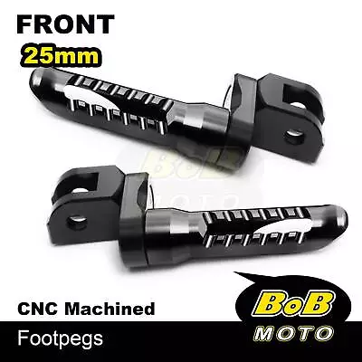 BOB 25mm Extend Front Foot Pegs BLACK For DL 650 XT V-Strom 15 16 17 18 19 20 21 • $55.67
