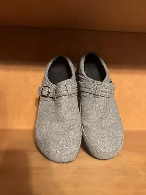 Merrell Grey Wool Encore Kassie Buckle Slip On Comfort Mule Clog • $30