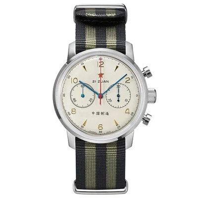 Sugess Pilot Orologio meccanico per Tianjin ST19 Cronografo Movimento a collo di cigno Orologi da polso Vetro zaffiro Limato Sport da corsa  1511