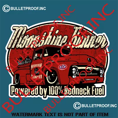 Moonshine Runner Hot Rod Decal Sticker Retro Hot Rod Rat Rod Vintage Stickers • $3.86