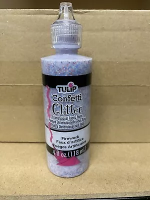 Tulip Dimensional Fabric Paint 118ml /4oz Confetti Glitter Sprinkles X 1 Bottle • £9.98