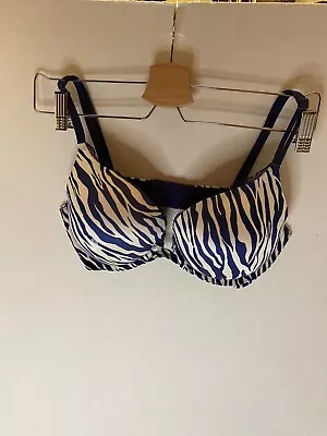 Victoria’s Secret Very Sexy Push-Up Women’s Blue Zebra Size 34 D • $12