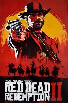 Red Dead Redemption 2 Video Game Poster 24 X 36 • $24.45