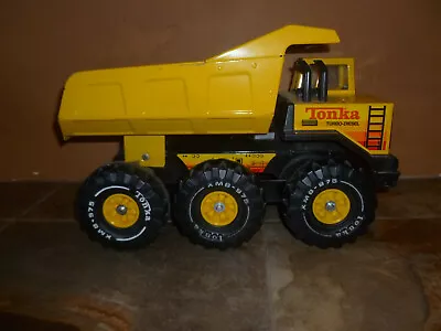 Custom Mighty Tonka Pressed Steel Metal TURBO DIESEL Dump Truck 6 Wheels 3 Axel • $199.90