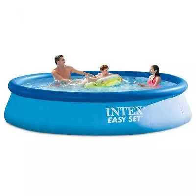 Swimming Pool 12ft Paddling Intex Easy Set Family Large Inflatable Filter Pump • £99.95