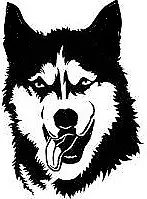 £6.99 • Buy MEDIUM 12  Husky Dog Head Wolf Car Bonnet Side Sticker Vinyl Decal Wall Art