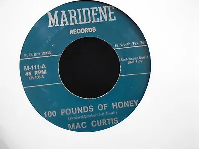 Mac Curtis   100 Pounds Of Honey    Usa Maridene Ex+ Cond. • £6.99