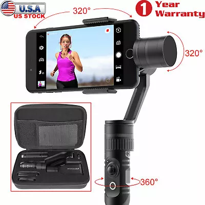 3-Axis Handheld Gimbal Stabilizer For Cell Phone Smartphone Camera Up To 6  • $49.98