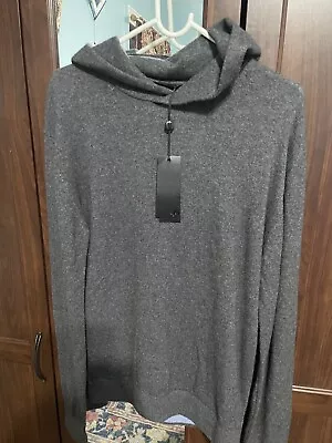 Greyson Golf Mens Koko Hoodie Wool Cashmere Dark Grey Heather Size Small  $298 • $150