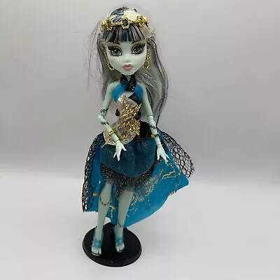 Monster High Frankie Stein 13 Wishes Doll Haunt The Casbah Clothes Jewelry Shoes • $40