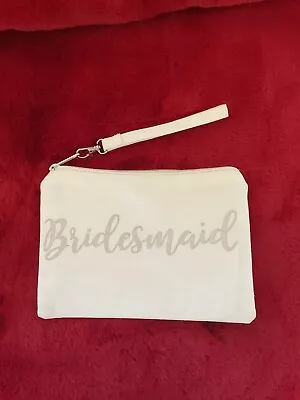 Brides Maid Make Up Bag Travel Zipper Clutch Purse Gift For Wedding Accessories • $0.99