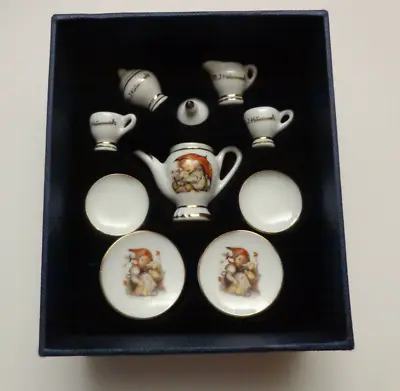 Hummel Umbrella Girl Miniature Collector Tea Set SKU: 32.339/0 • $24