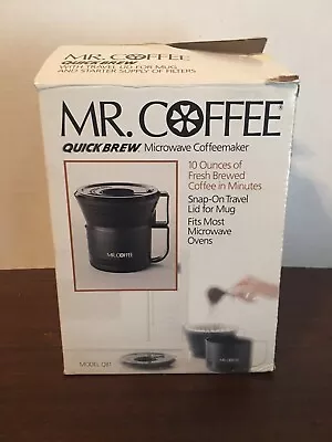 Mr. Coffee Quick Brew Microwave Coffeemaker New Open Box Never Used Complete • $18