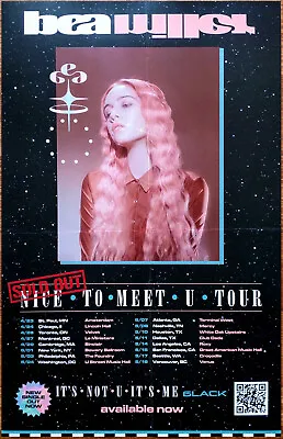 BEA MILLER Nice To Meet U 2019 Tour Ltd Ed RARE Poster! Aurora 6LCAK Pop Dance • $29.99