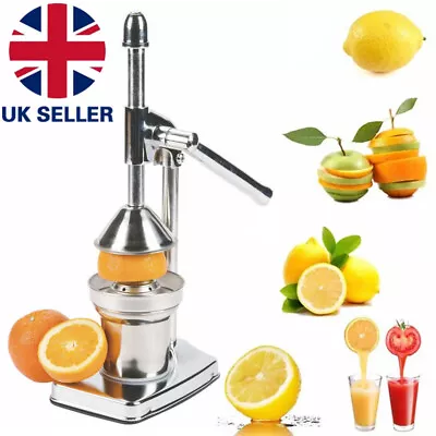 Stainless Steel Citrus Fruit Juicer Hand Press Manual Juicer Orange Lemon Lime T • £8.79