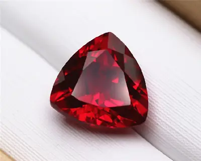 Top Quality TRILLION CUT PIGEON BLOOD RED RUBY LAB-CREATED AAAAA+ LOOSE GEMSTONE • $9.99