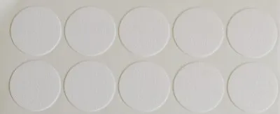 10 X 18mm Self Adhesive Screw Hole Cam Cover Cap White Furniture Kitchen Bedroom • £1.59