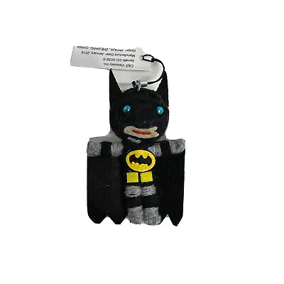 Batman Superhero Voodoo Keychain Keyring String Doll NEW (Mouth Seems Loose) • $9.50