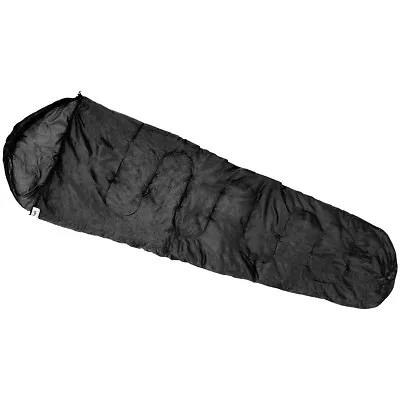 Fox Outdoor Sleeping Bag Camping Festival Hiking Outdoor Warm Hood 450g Black • £53.95