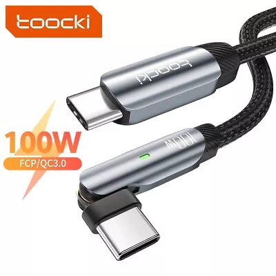 100W USB-C To Type-C Fast Charging Cable Data Cord For Samsung Huawei MacBook 2M • $8.99