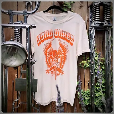 ROAD DAWGS Vintage OG Style Biker Tee Shirt 3d Emblem Flash Outlaw Vest Harley  • $15.99